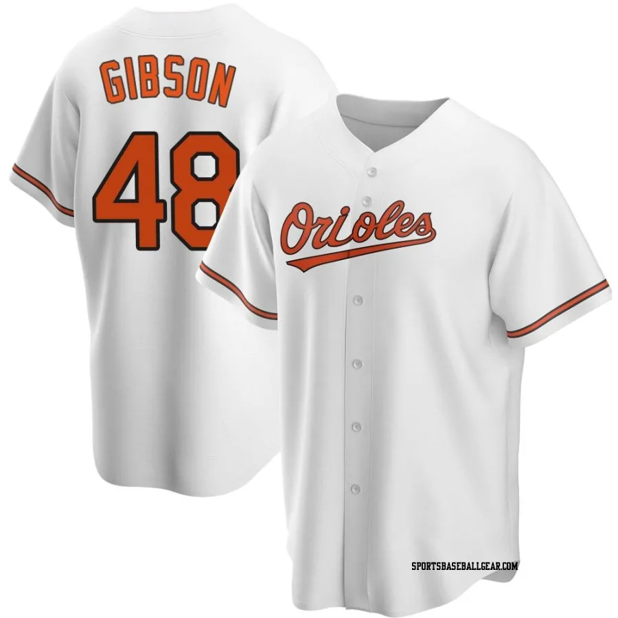 Kyle Gibson Youth Baltimore Orioles White Replica Home Jersey