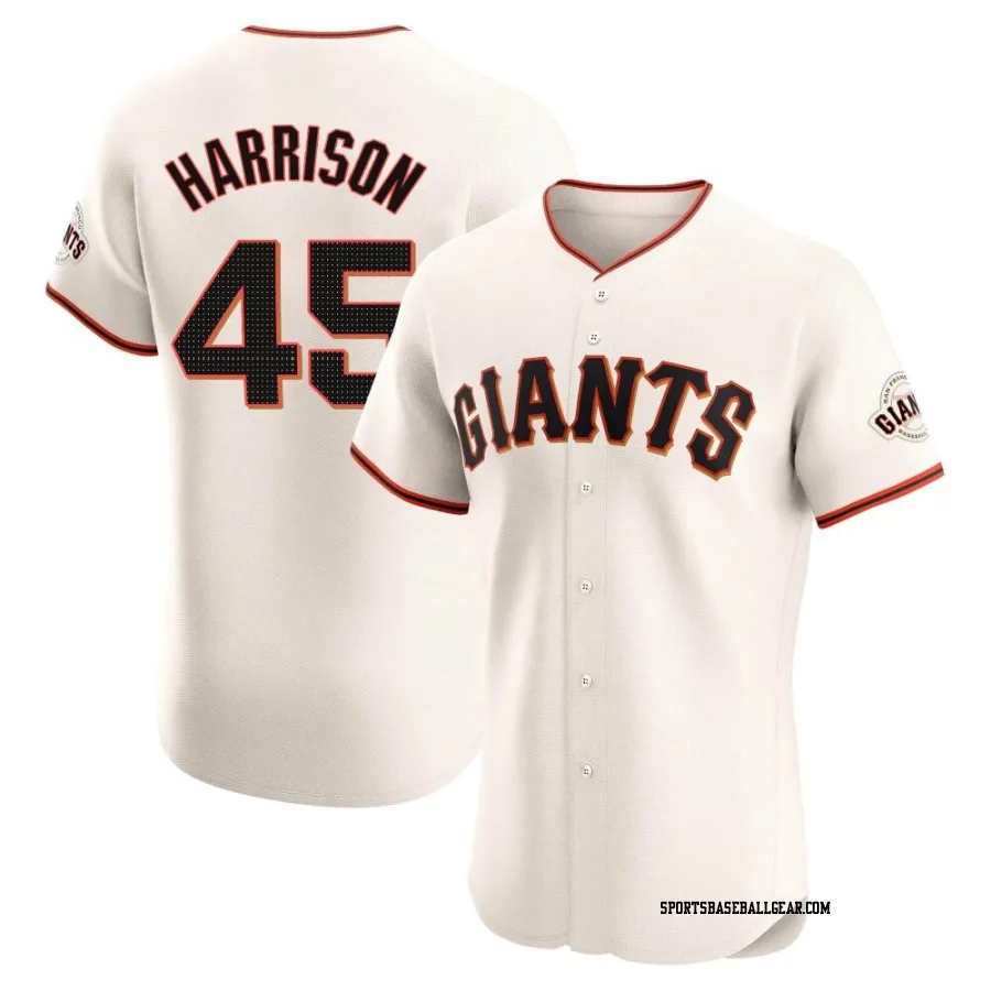 Kyle Harrison Men's San Francisco Giants Cream Elite Home Jersey