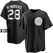 Kyle Hendricks Men's Chicago Cubs Black/White Replica Jersey