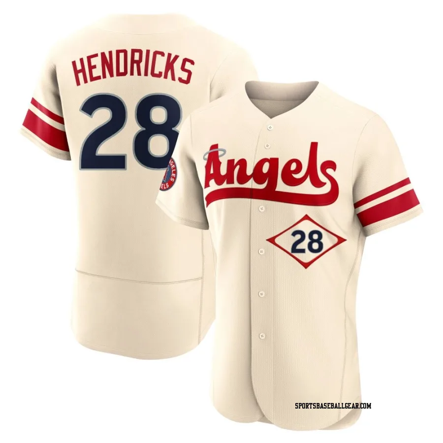 Kyle Hendricks Men's Los Angeles Angels Cream Authentic 2022 City Connect Jersey