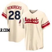 Kyle Hendricks Men's Los Angeles Angels Cream Replica 2022 City Connect Jersey