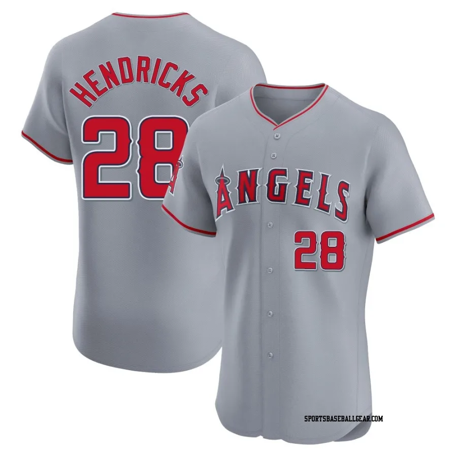 Kyle Hendricks Men's Los Angeles Angels Gray Elite Road Jersey