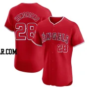 Kyle Hendricks Men's Los Angeles Angels Red Elite Alternate Jersey