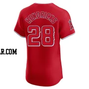 Kyle Hendricks Men's Los Angeles Angels Red Elite Alternate Jersey