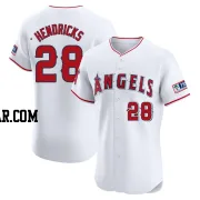 Kyle Hendricks Men's Los Angeles Angels White Elite Home Patch Jersey