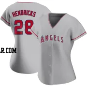 Kyle Hendricks Women's Los Angeles Angels Authentic Silver Road Jersey