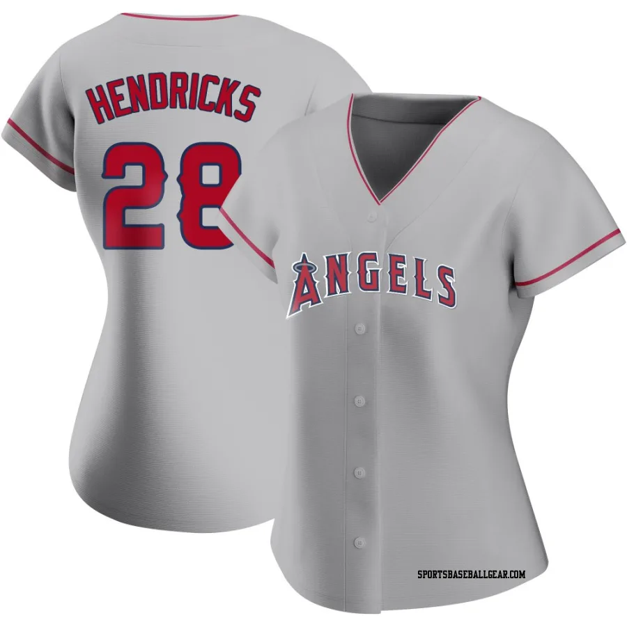 Kyle Hendricks Women's Los Angeles Angels Authentic Silver Road Jersey