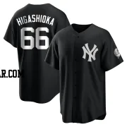 Kyle Higashioka Men's New York Yankees Black/White Replica Jersey