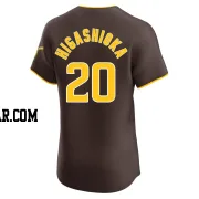 Kyle Higashioka Men's San Diego Padres Brown Elite Road Vapor Premier Jersey