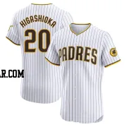 Kyle Higashioka Men's San Diego Padres White Elite Home Jersey