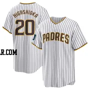 Kyle Higashioka Men's San Diego Padres White Replica 2024 World Tour Seoul Series Home Jersey