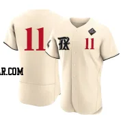 Kyle Higashioka Men's Texas Rangers Cream Authentic 2023 City Connect 2023 World Series Jersey