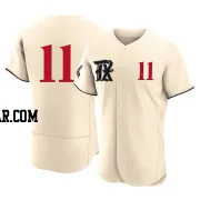 Kyle Higashioka Men's Texas Rangers Cream Authentic 2023 City Connect Jersey