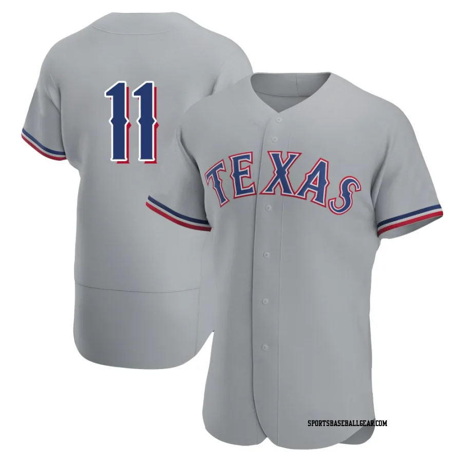 Kyle Higashioka Men's Texas Rangers Gray Authentic Road Jersey