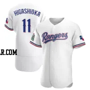 Kyle Higashioka Men's Texas Rangers White Authentic Home Jersey