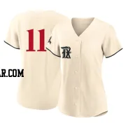 Kyle Higashioka Women's Texas Rangers Cream Authentic 2023 City Connect Jersey