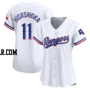 Kyle Higashioka Women's Texas Rangers White Limited Home Jersey