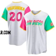 Kyle Higashioka Youth San Diego Padres White Replica 2022 City Connect Jersey