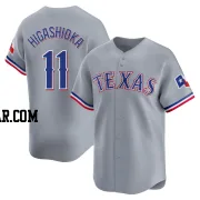 Kyle Higashioka Youth Texas Rangers Gray Limited Away Jersey