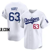 Kyle Hurt Men's Los Angeles Dodgers White Limited 2024 World Tour Seoul Series Home Jersey