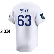 Kyle Hurt Men's Los Angeles Dodgers White Limited 2024 World Tour Seoul Series Home Jersey