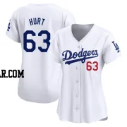 Kyle Hurt Women's Los Angeles Dodgers White Limited Home Jersey