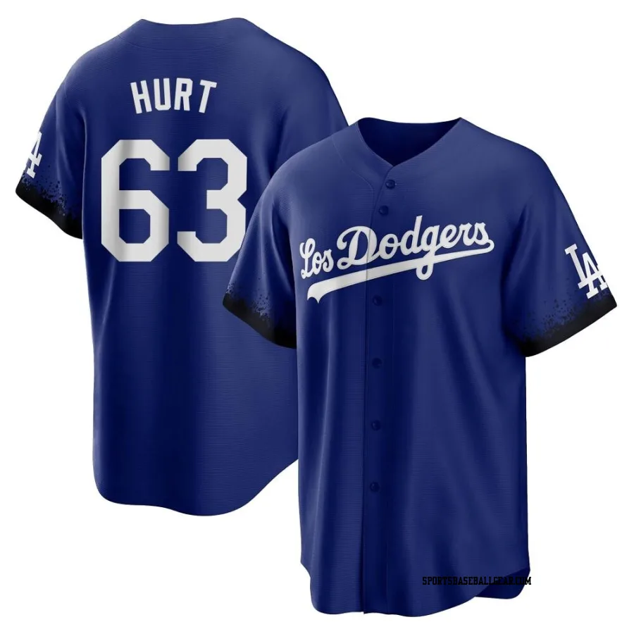 Kyle Hurt Youth Los Angeles Dodgers Royal Replica 2021 City Connect Jersey