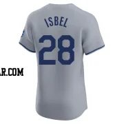 Kyle Isbel Men's Kansas City Royals Gray Elite Road Jersey