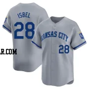 Kyle Isbel Men's Kansas City Royals Gray Limited Away Jersey