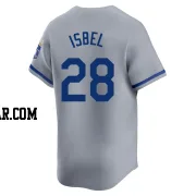 Kyle Isbel Men's Kansas City Royals Gray Limited Away Jersey