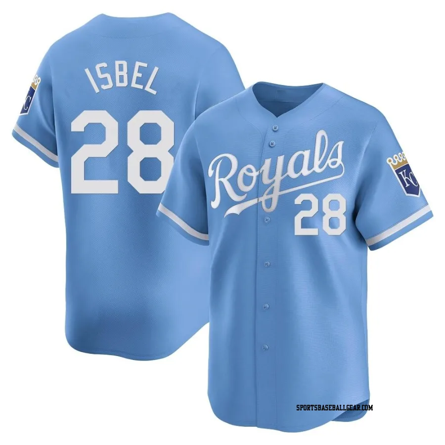 Kyle Isbel Men's Kansas City Royals Light Blue Limited Alternate Jersey