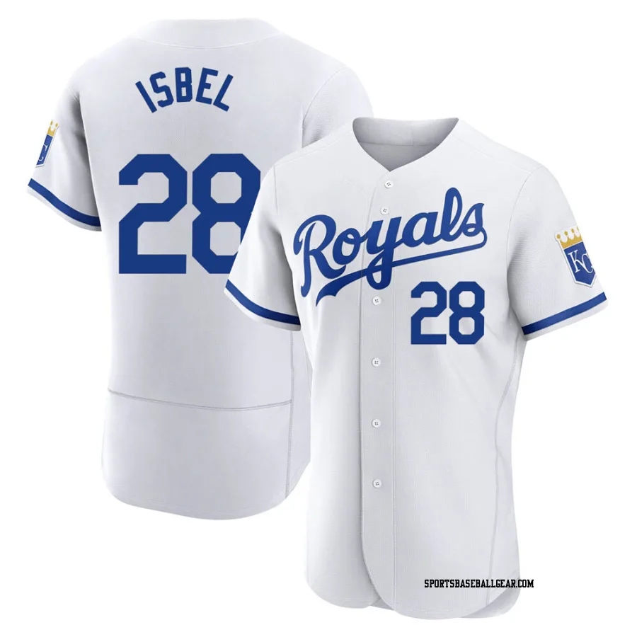 Kyle Isbel Men's Kansas City Royals White Authentic 2022 Home Jersey