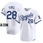 Kyle Isbel Men's Kansas City Royals White Limited Home Jersey