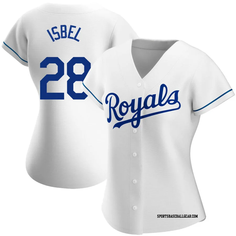 Kyle Isbel Women's Kansas City Royals White Authentic Home Jersey