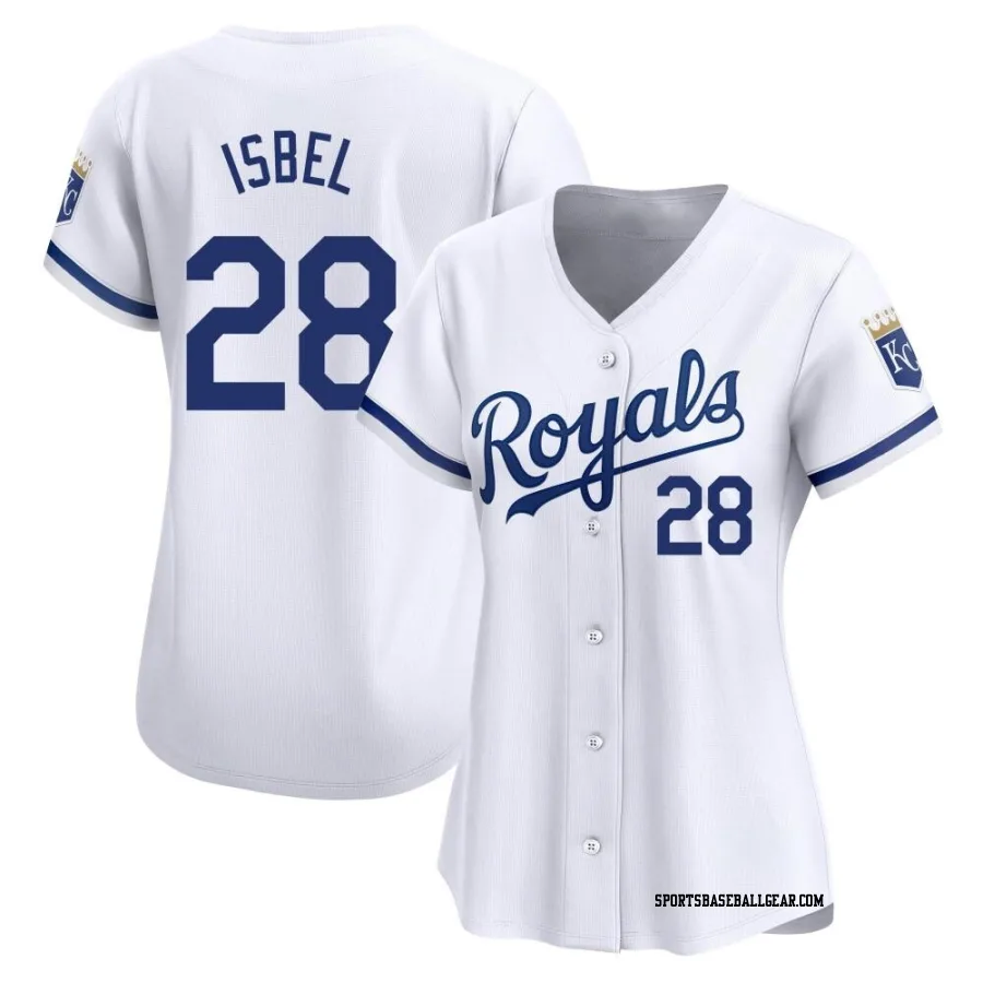 Kyle Isbel Women's Kansas City Royals White Limited Home Jersey