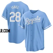 Kyle Isbel Youth Kansas City Royals Light Blue Replica 2022 Alternate Jersey