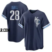 Kyle Isbel Youth Kansas City Royals Navy Replica 2022 City Connect Jersey