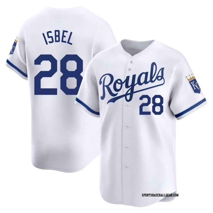 Kyle Isbel Youth Kansas City Royals White Limited Home Jersey