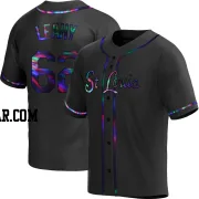 Kyle Leahy Men's St. Louis Cardinals Black Holographic Replica Alternate Jersey