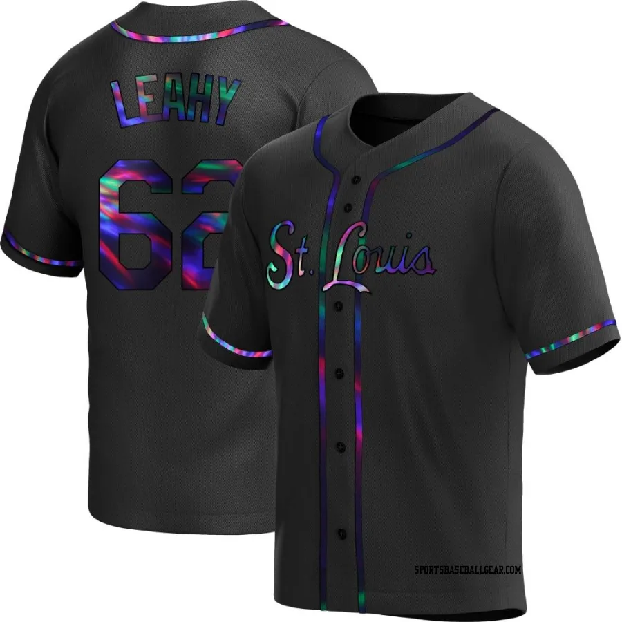 Kyle Leahy Youth St. Louis Cardinals Black Holographic Replica Alternate Jersey