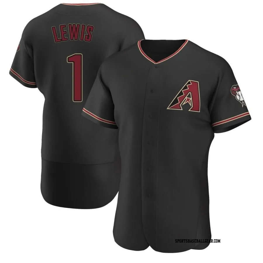 Kyle Lewis Men's Arizona Diamondbacks Black Authentic Alternate Jersey