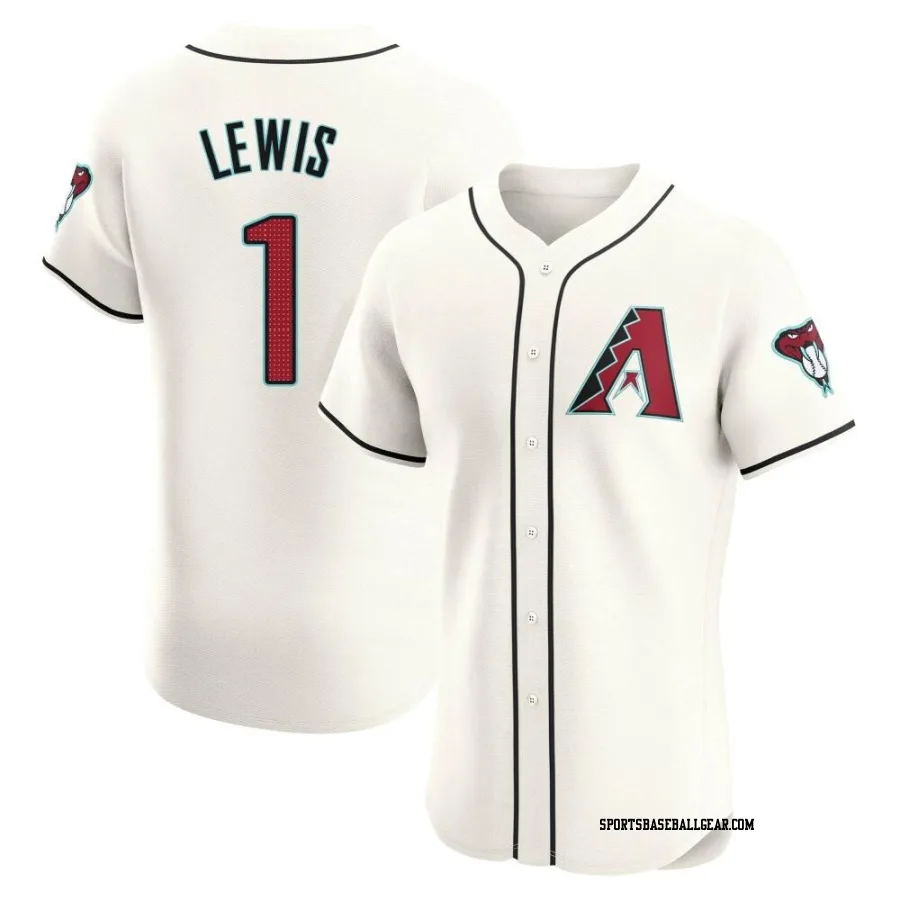 Kyle Lewis Men's Arizona Diamondbacks Cream Elite Home Jersey