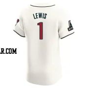 Kyle Lewis Men's Arizona Diamondbacks Cream Elite Home Patch Jersey