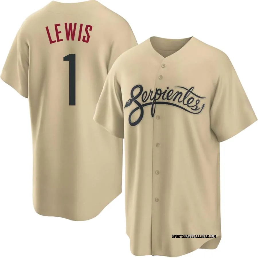 Kyle Lewis Men's Arizona Diamondbacks Gold Replica 2021 City Connect Cool Base Jersey