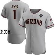 Kyle Lewis Men's Arizona Diamondbacks Gray Authentic Road 2023 World Series Jersey