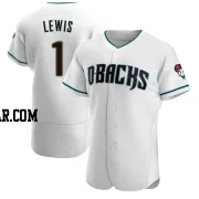 Kyle Lewis Men's Arizona Diamondbacks White/Teal Authentic Alternate Jersey