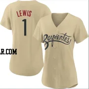 Kyle Lewis Women's Arizona Diamondbacks Gold Authentic 2021 City Connect Cool Base Jersey