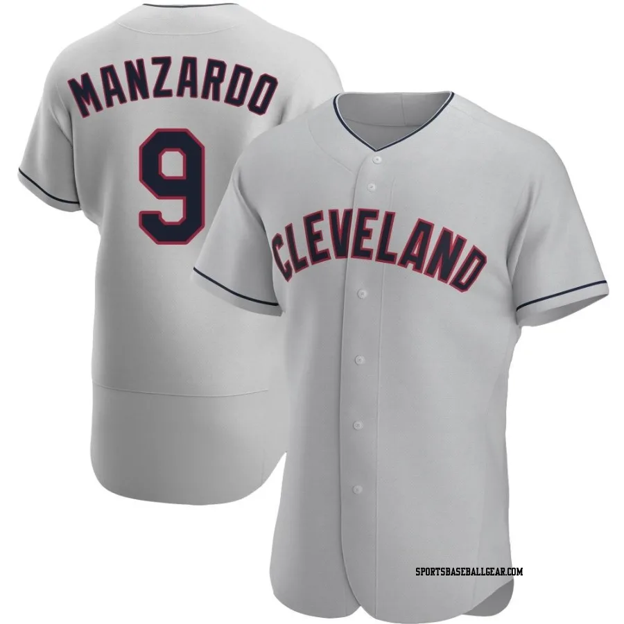 Kyle Manzardo Men's Cleveland Guardians Gray Authentic Road Jersey