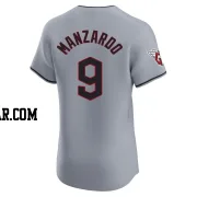 Kyle Manzardo Men's Cleveland Guardians Gray Elite Road Jersey