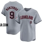 Kyle Manzardo Men's Cleveland Guardians Gray Limited Road Jersey